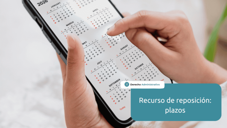 plazo para resolver recurso de reposición