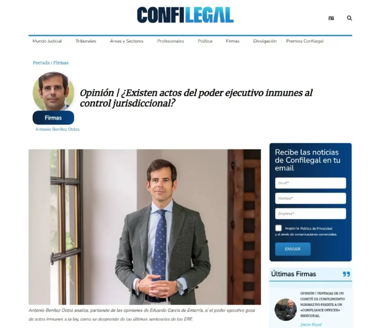 Opinión Existen actos del poder ejecutivo inmunes al control jurisdiccional