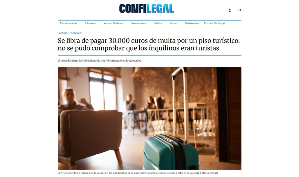 Se libra de pagar 30.000 euros de multa por un piso turístico_ no s_ - [confilegal.com]