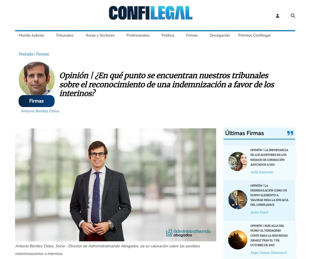 ¿En qué punto se encuentran nuestros tribunales sobre el _ - [confilegal.com]