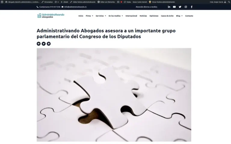 Administrativando Abogados asesora a un importante grupo parlamentario del Congreso de los Diputados