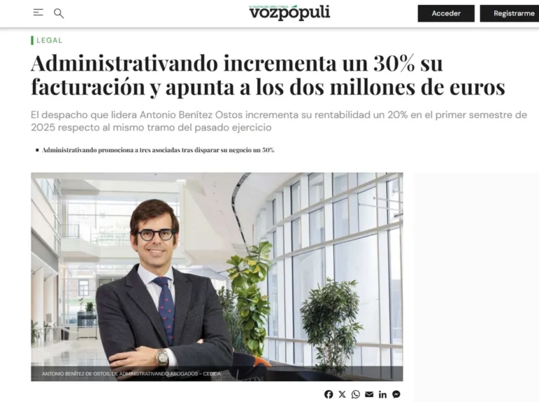 Administrativando incrementa un 30 su facturación y apunta a los dos millones de euros