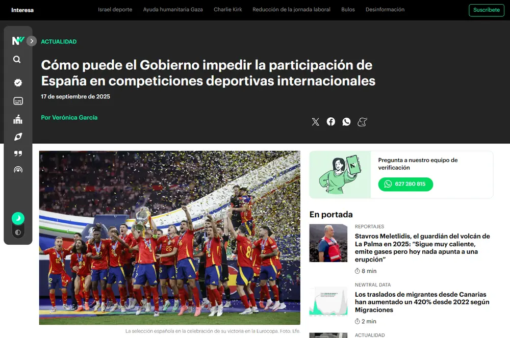 Cómo puede el Gobierno impedir la participación de España en compet_ - [www.newtral.es]