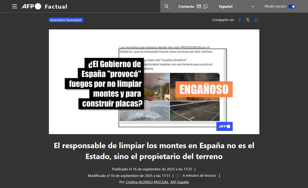 El responsable de limpiar los montes en España no es el Estado, sin_ - [factual.afp.com]