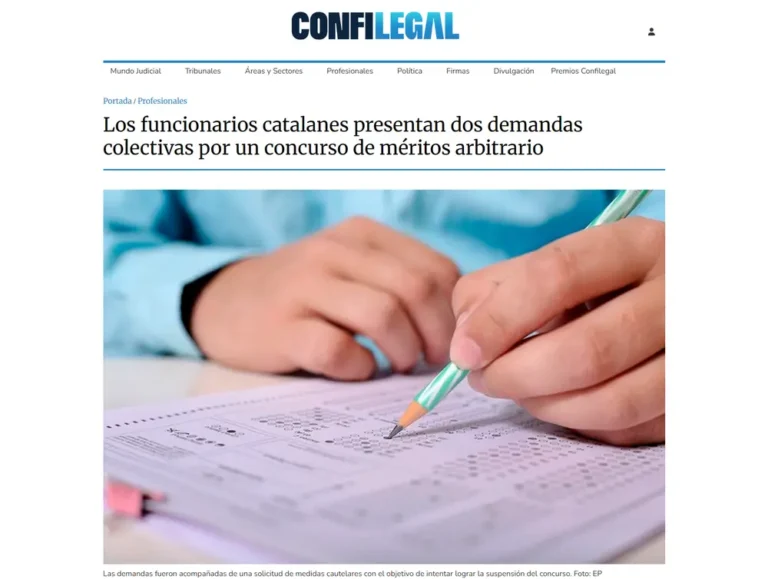 Funcionarios catalanes demandan por un concurso de méritos arbitrar_ - [confilegal.com]