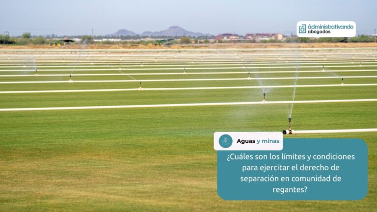 separación en comunidades de regantes