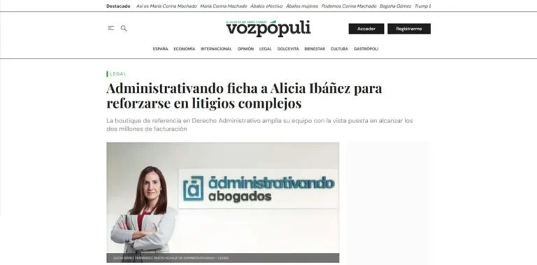 Administrativando ficha a Alicia Ibáñez para reforzarse en litigios_ - [www.vozpopuli.com]