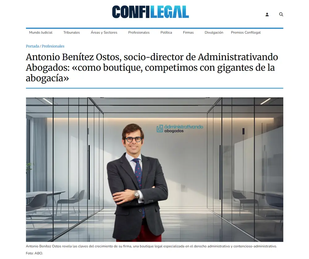 Benítez Ostos_ _Como boutique, competimos con gigantes_ - [confilegal.com]