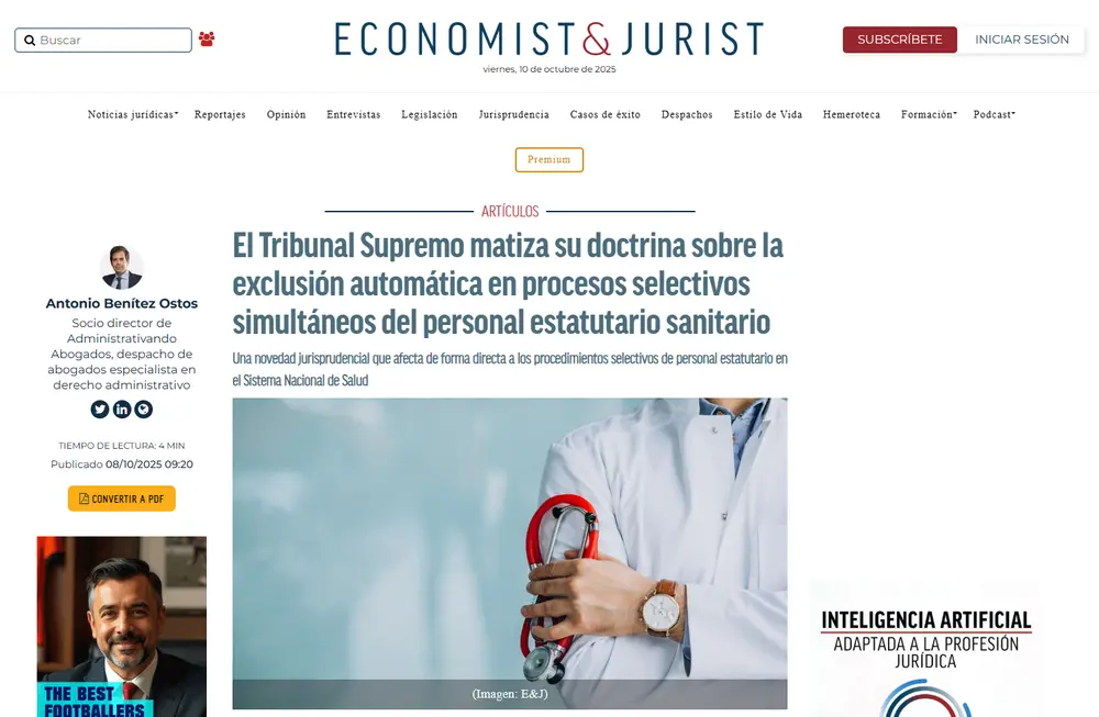 El Tribunal Supremo matiza su doctrina sobre la exclusión automátic_ - [www.economistjurist.es]