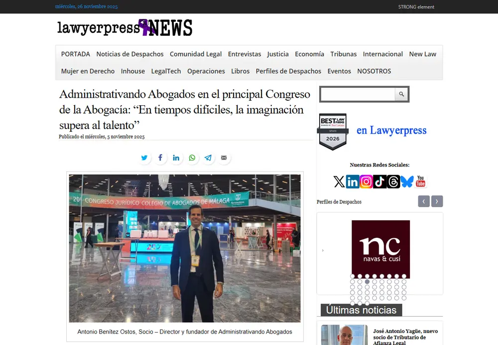 Administrativando Abogados en el principal Congreso de la Abogacía__ - [www.lawyerpress.com]