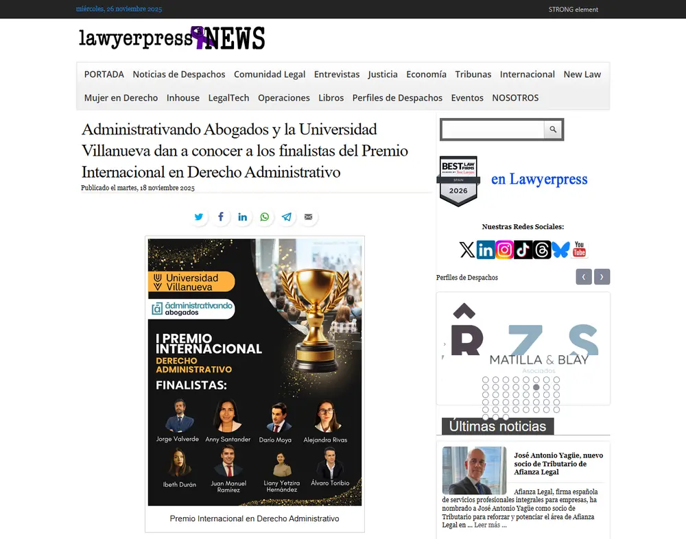 Administrativando Abogados y la Universidad Villanueva dan a conoce_ - [www.lawyerpress.com]