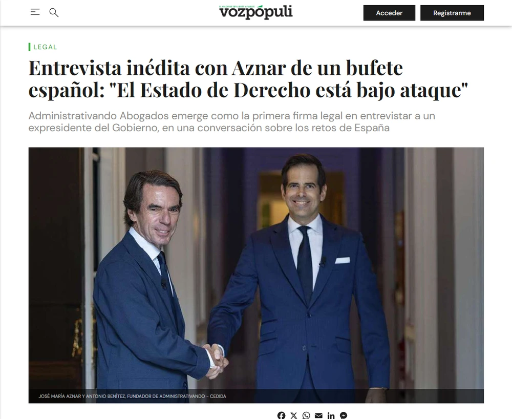 Entrevista inédita con Aznar de un bufete español_ _El Estado de De_2_ - [www.vozpopuli.com]