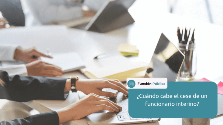causas cese funcionario interino