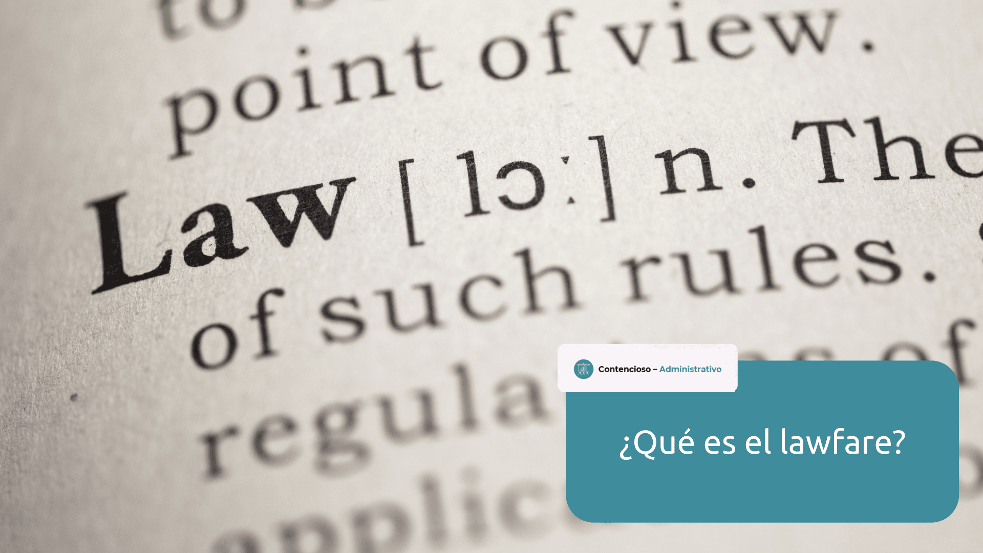 lawfare que es