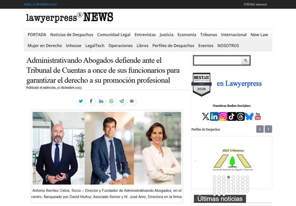 Administrativando Abogados defiende ante el Tribunal de Cuentas a o_ - [www.lawyerpress.com]