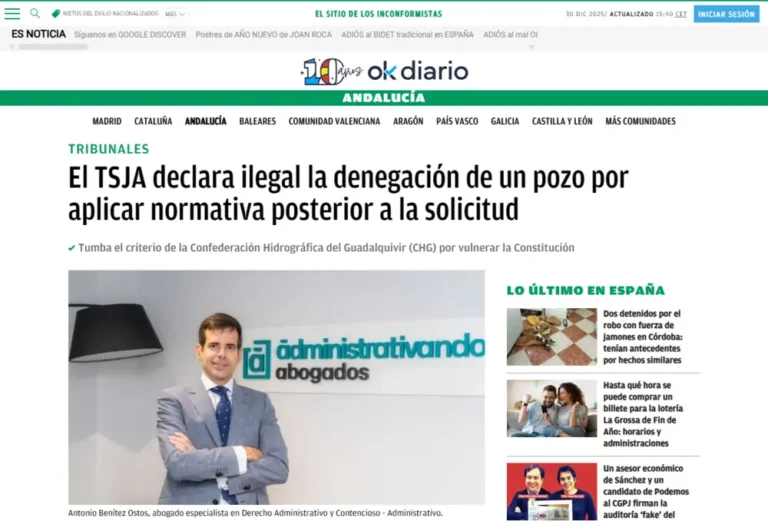 El TSJA declara ilegal la denegación de un pozo por aplicar normati_ - [okdiario.com]