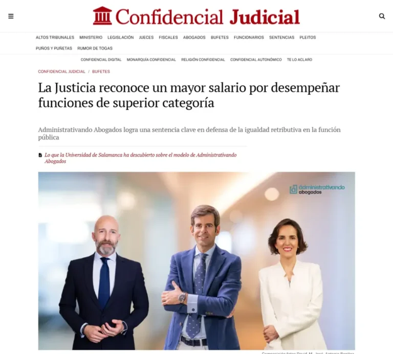 La Justicia reconoce un mayor salario por desempeñar funciones de s_ - [www.elconfidencialdigital.com]