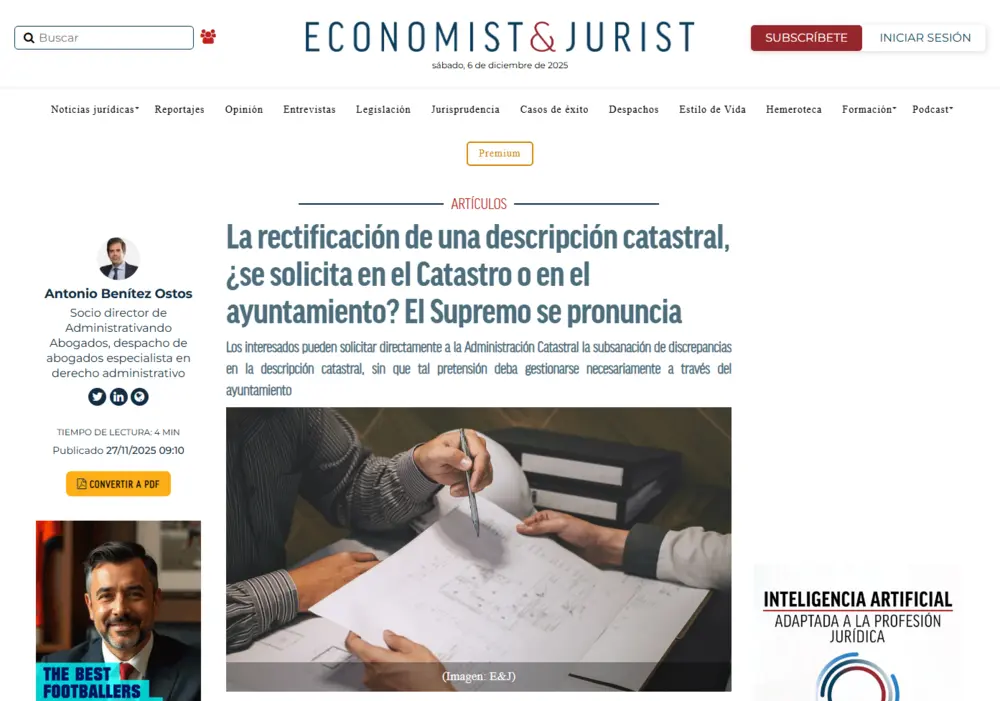 La rectificación de una descripción catastral, ¿se solicita en el C_ - [www.economistjurist.es]