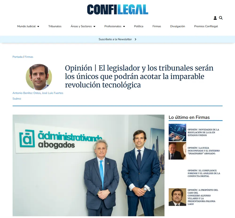 el legislador y los tribunales serán los únicos que podrá_ - [confilegal.com]