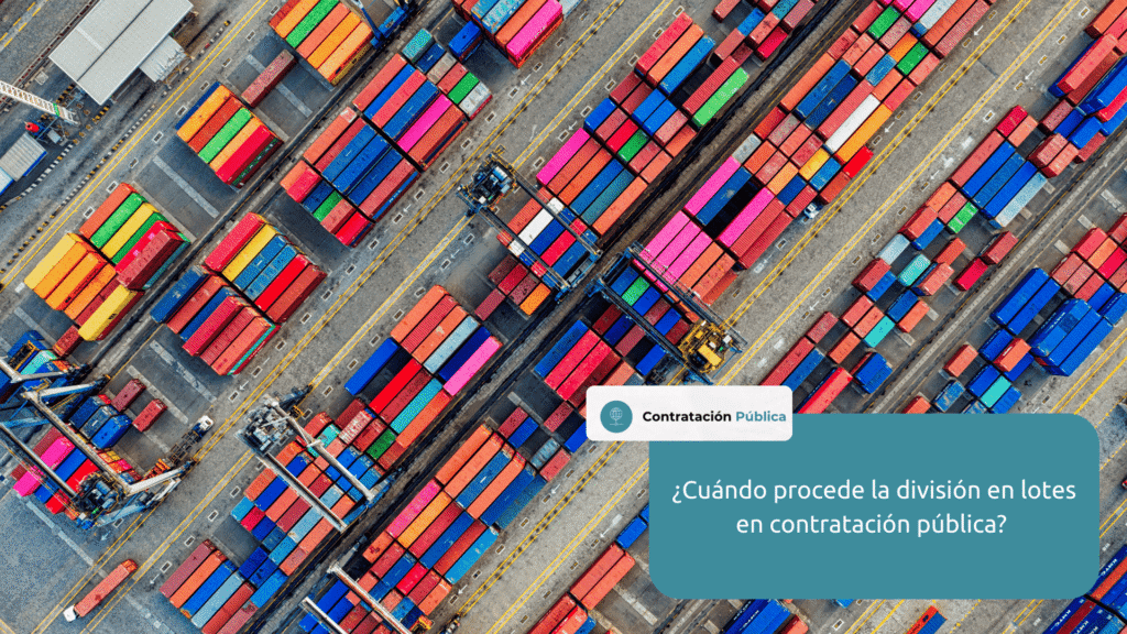 division en lotes contratacion publica