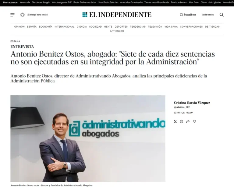 Antonio Benítez Ostos, abogado_ _Siete de cada diez sentencias no s_ - [www.elindependiente.com]