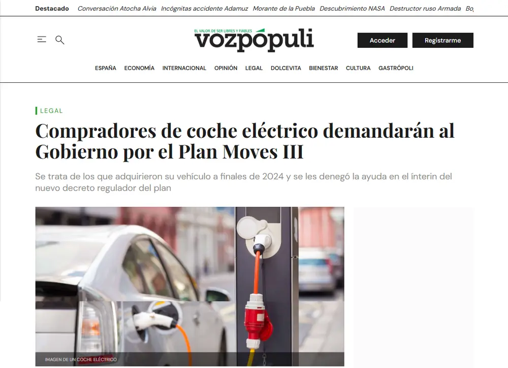 Compradores de coche eléctrico demandarán al Gobierno por el Plan M_ - [www.vozpopuli.com]