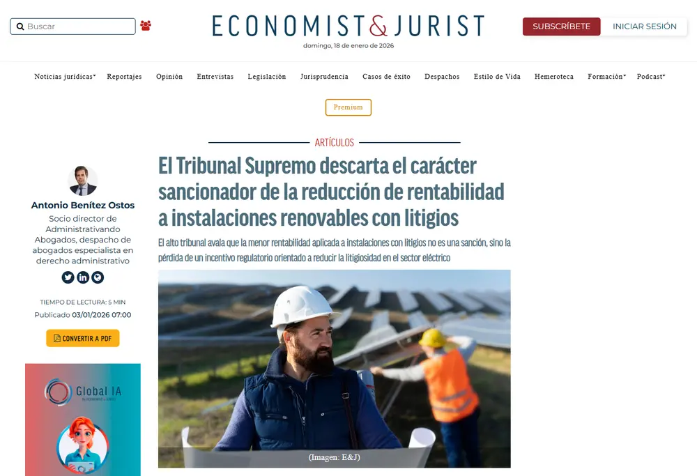 El Tribunal Supremo descarta el carácter sancionador de la reducció_ - [www.economistjurist.es]