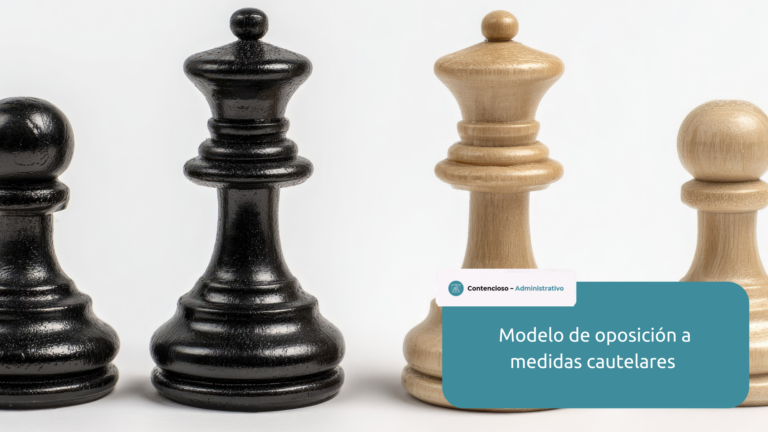 modelo escrito de oposición medidas cautelares