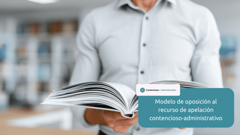 modelo oposición recurso apelación contencioso-administrativo