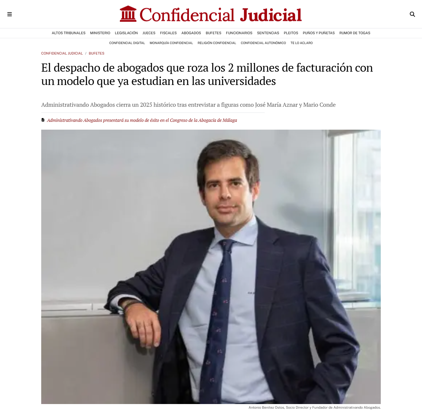 El despacho de abogados que roza los 2 millones de facturación con _ - [www.elconfidencialdigital.com]