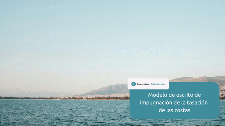 modelo escrito impugnación tasación costas
