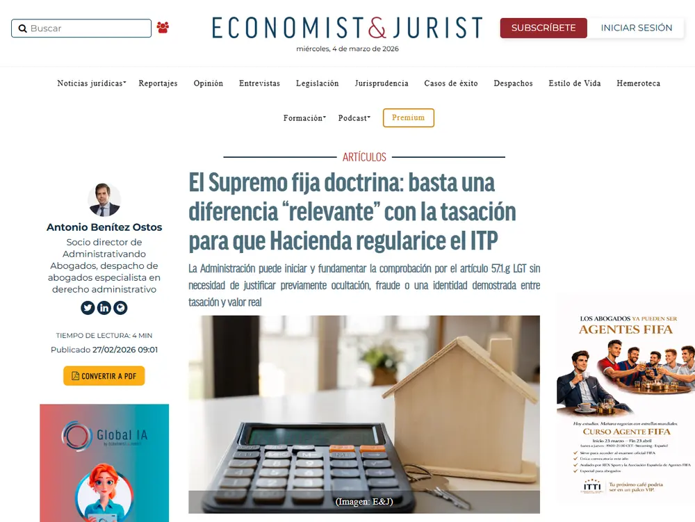El Supremo fija doctrina_ basta una diferencia _relevante_ con la t_ - [www.economistjurist.es]
