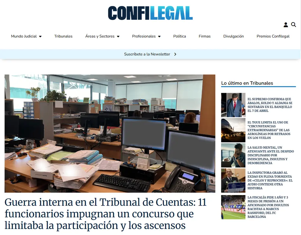Guerra interna en el Tribunal de Cuentas_ 11 funcionarios impugnan _ - [confilegal.com]