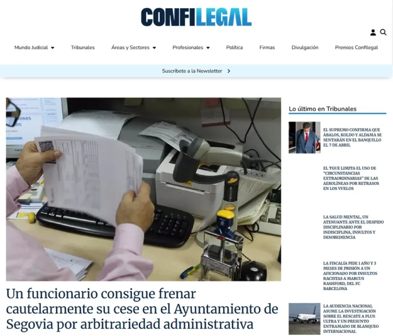 Un funcionario consigue frenar cautelarmente su cese en el Ayuntami_ - [confilegal.com]