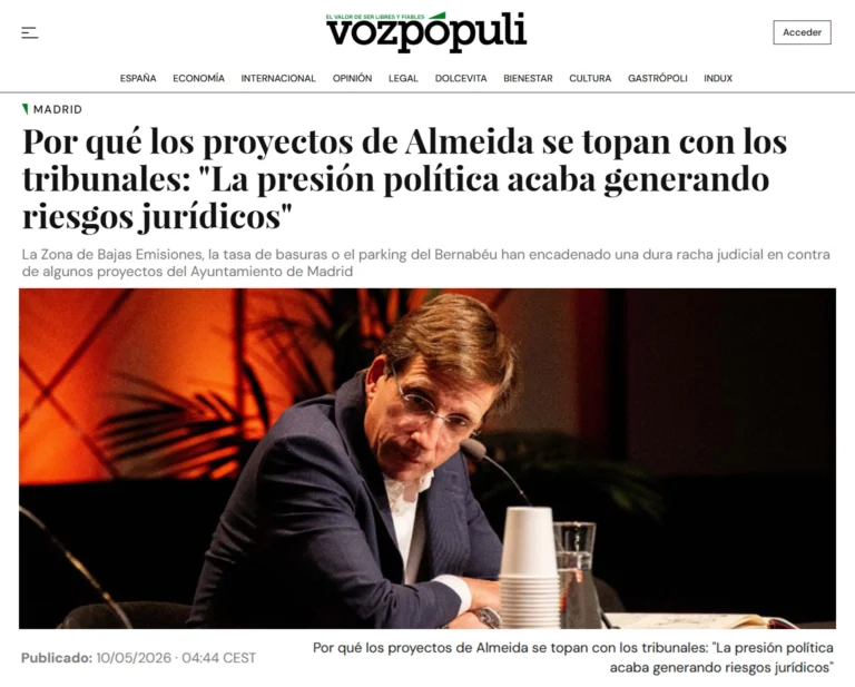 Por qué los proyectos de Almeida se chocan con los tribunales - vozpopuli