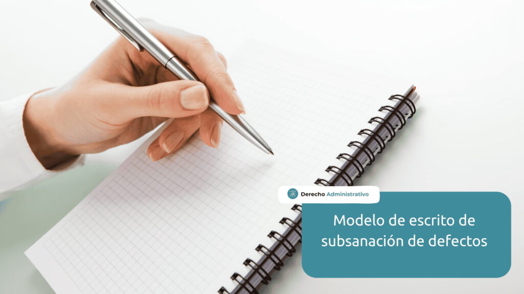 escrito de subsanacion de defectos