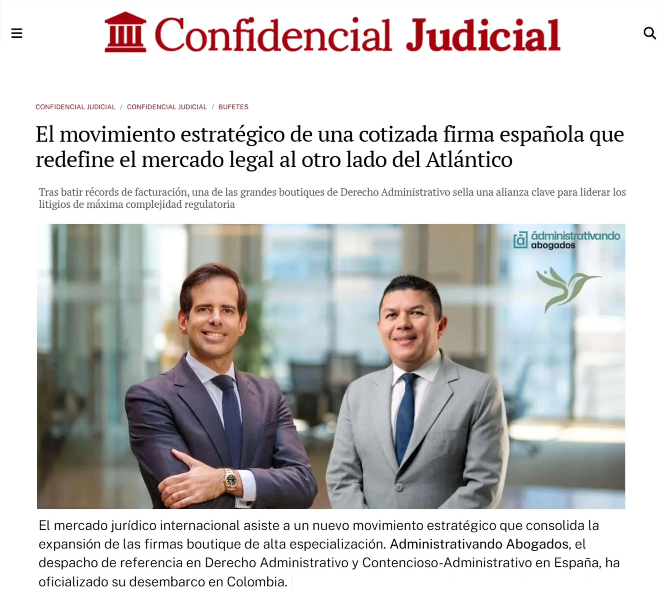 movimiento estrategico firma legal española mercado americano