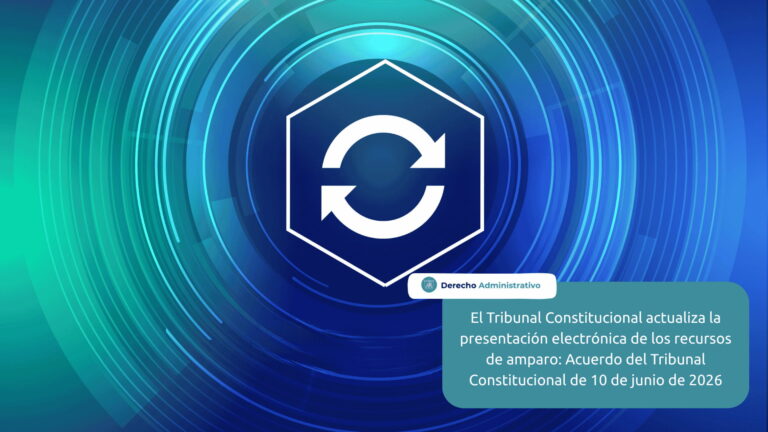 Acuerdo Tribunal Constitucional 2026 presentación electrónica recursos de amparo