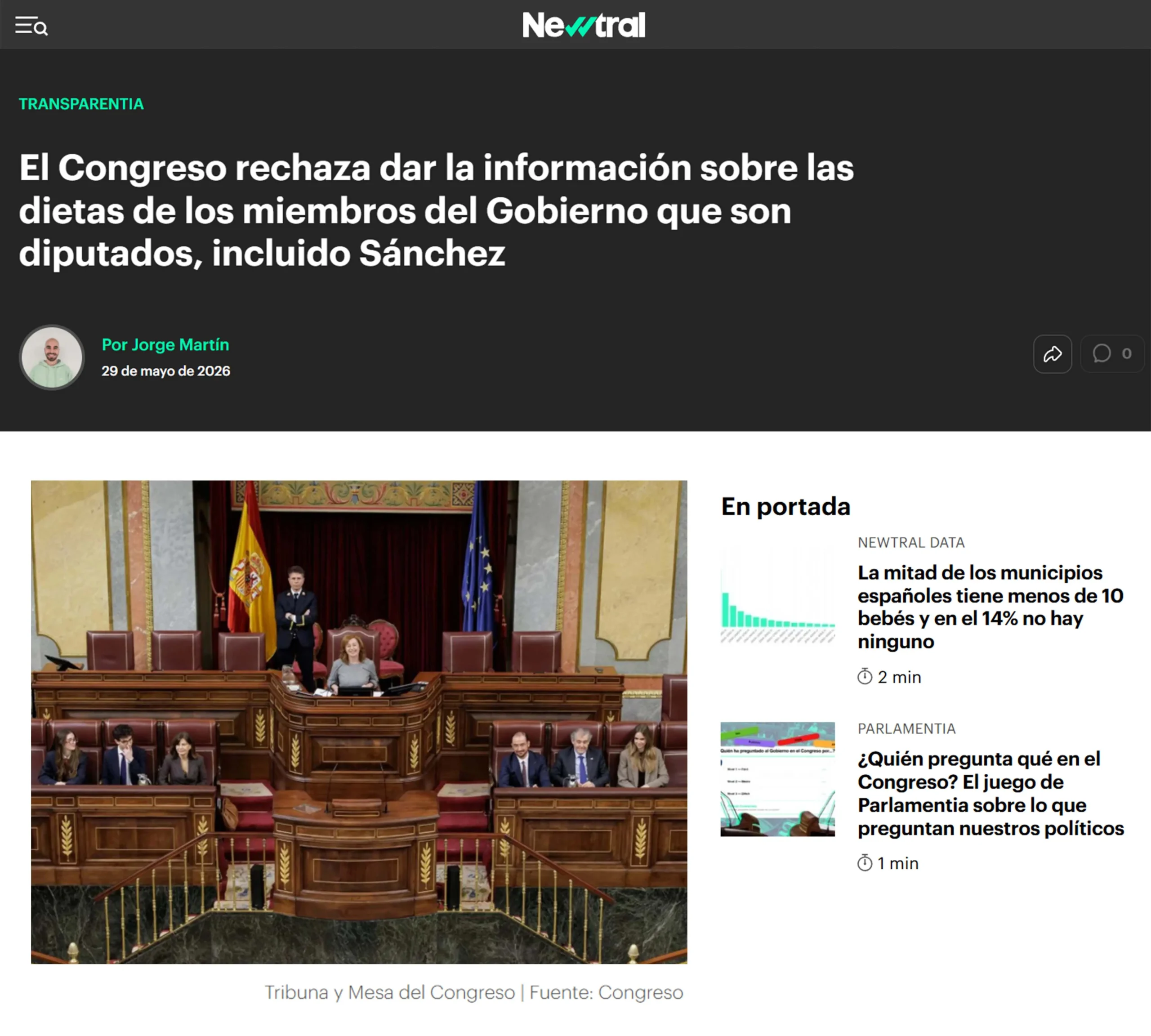 congreso rechaza dar información sobre dietas miembros gobierno diputados - newtral