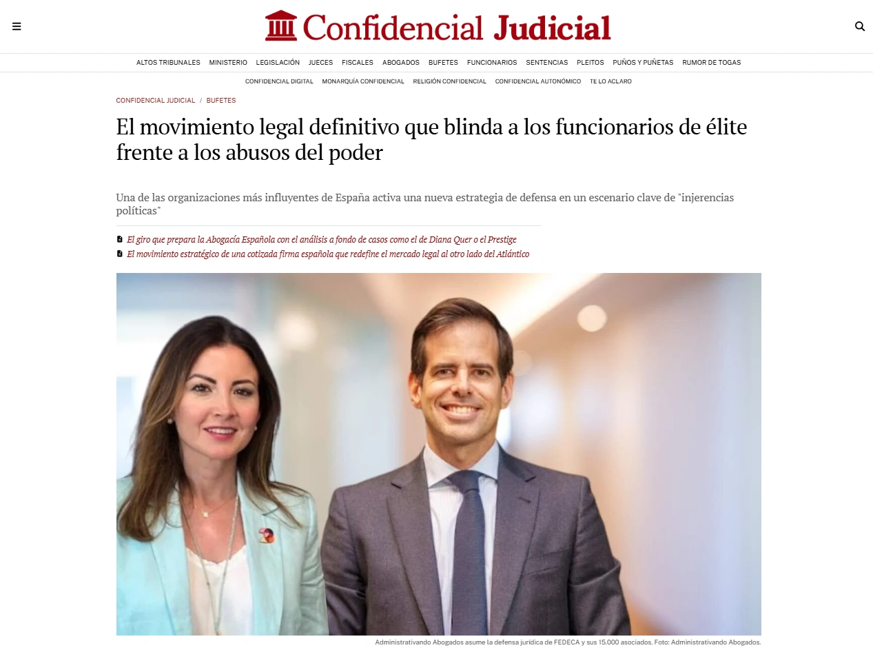 fedeca blinda defensa juridica administracion