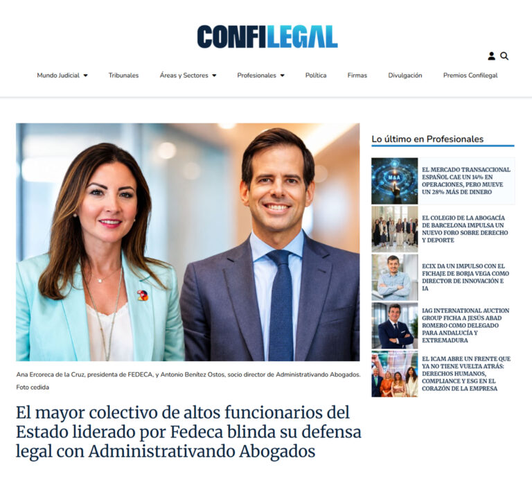 fedeca blinda defensa legal altos funcionarios administrativando