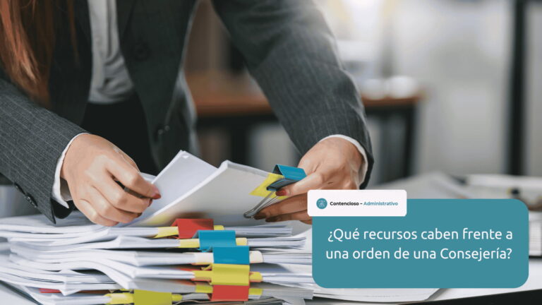 recursos contra orden consejeria