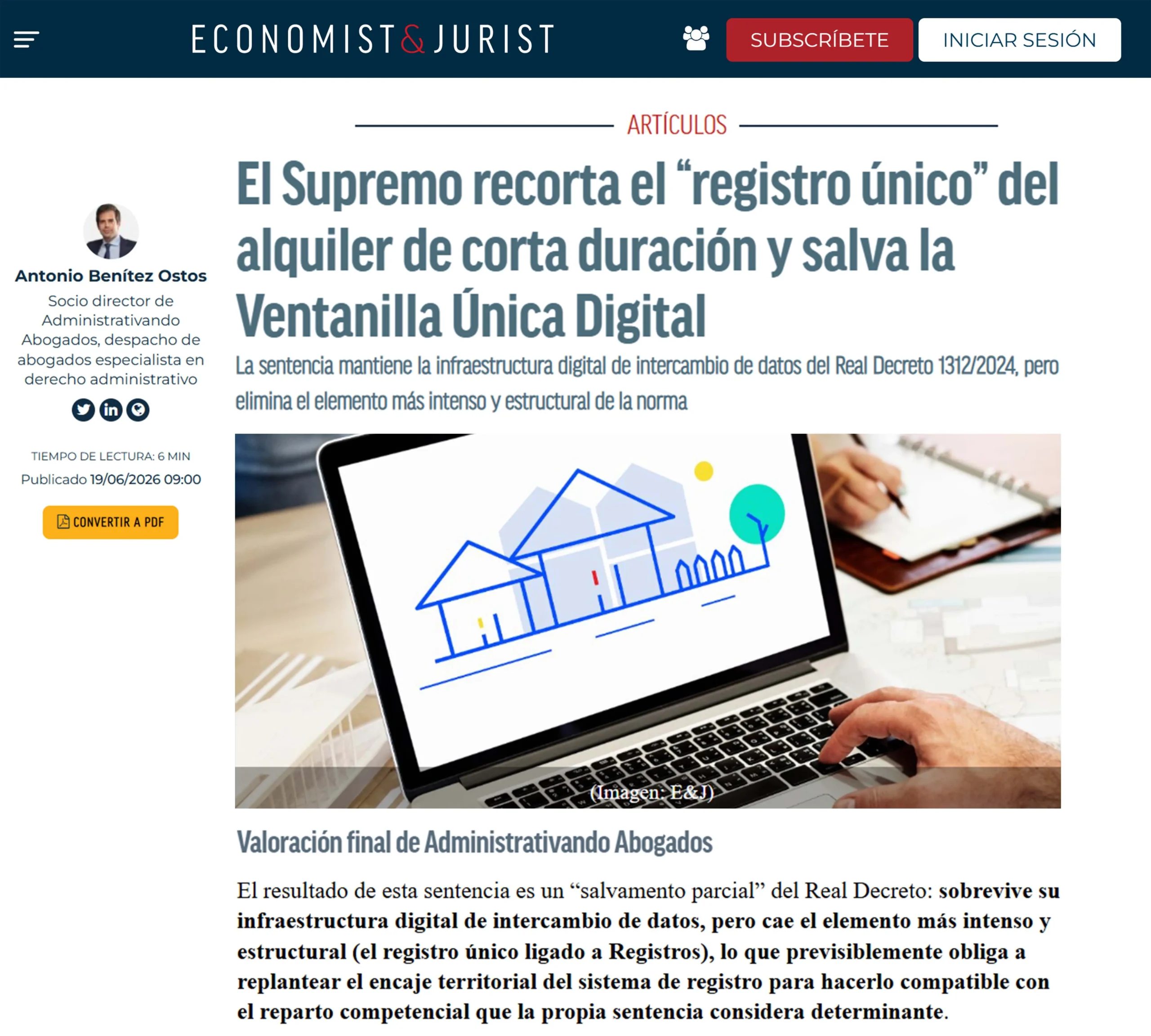 supremo recorta registro unico alquiler corta duracion
