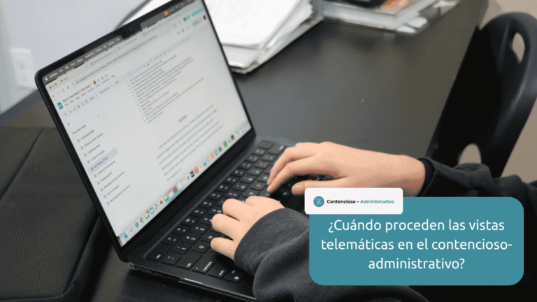 vistas telematicas contencioso administrativo