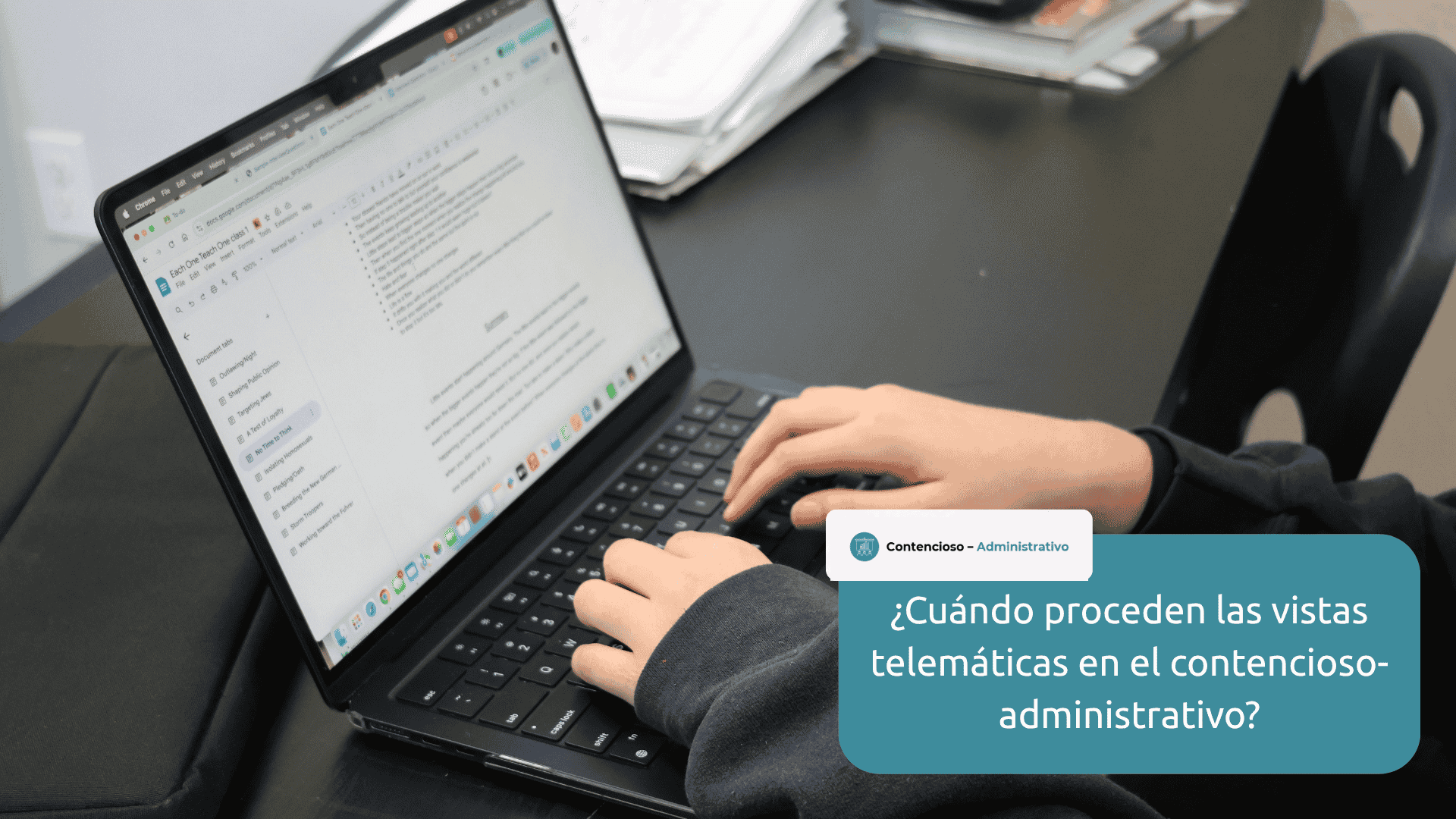 vistas telematicas contencioso administrativo