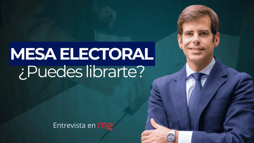 Antonio Benítez Ostos entrevistado en RTVE sobre la exención de las mesas electorales