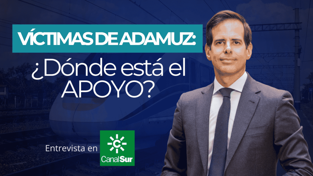 Antonio Benítez Ostos entrevistado en informativos Canal Sur sobre denuncia Asociación de Víctimas de Adamuz