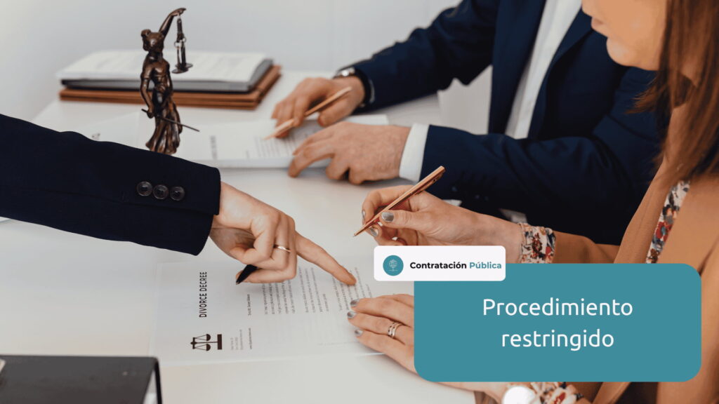 procedimiento restringido ley de contratos