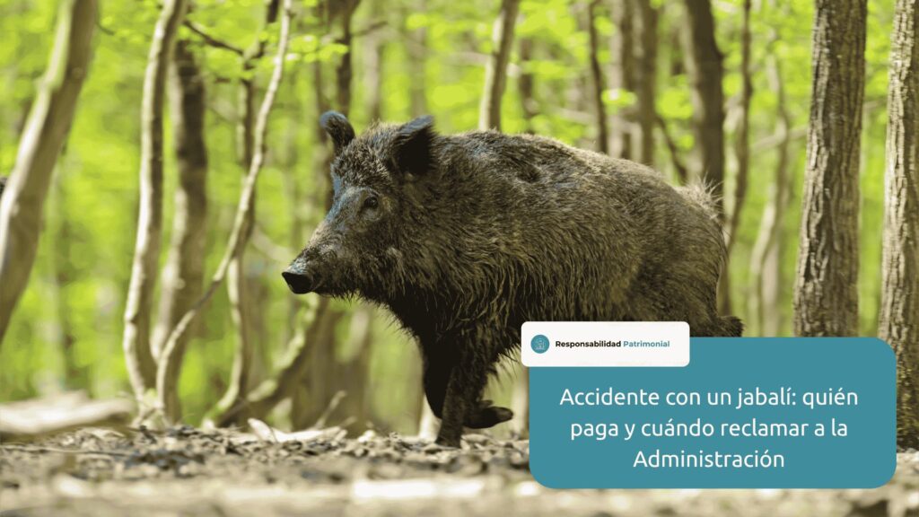 accidente con un jabali